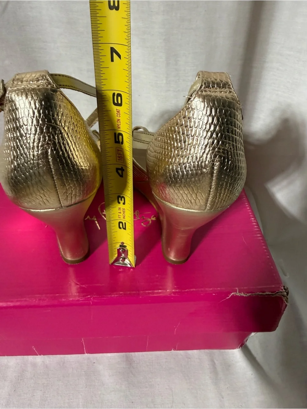 Lilly Pulitzer Metallic Gold Strappy Wedge Sandals
